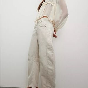 Free People Milk Barrel Jeans